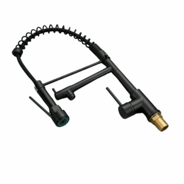 Mitigeur Cuisine Pro Noir Double  Noir  Ref:6024Bk Polkana /Inas  Sanilum