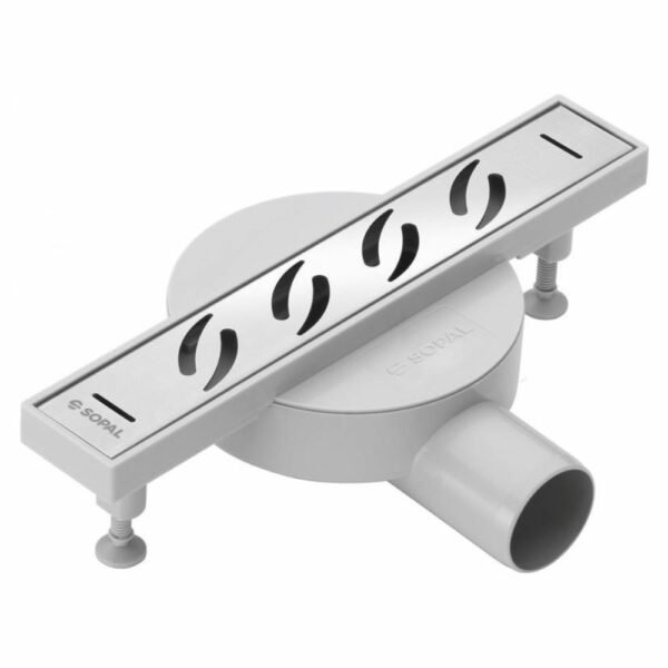 Caniveau 30Cm Coude Chrome Decor Sopal Sejnene Ref:1957B00-1