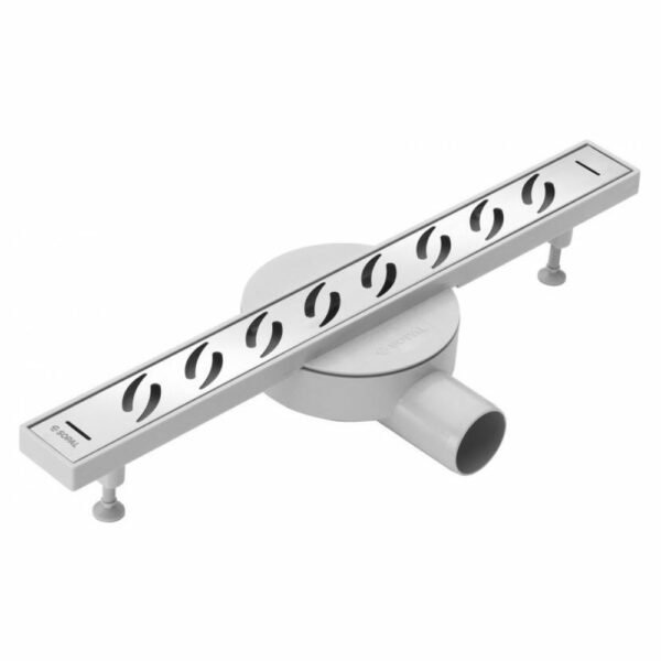 Caniveau 50Cm Coude Chrome Decor Sopal Sejnene Ref:1957B00