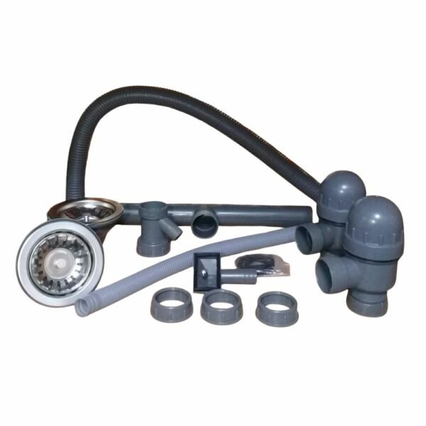 Siphon Cuisine Double  Avec Trop Plein Gris Universo Futuro