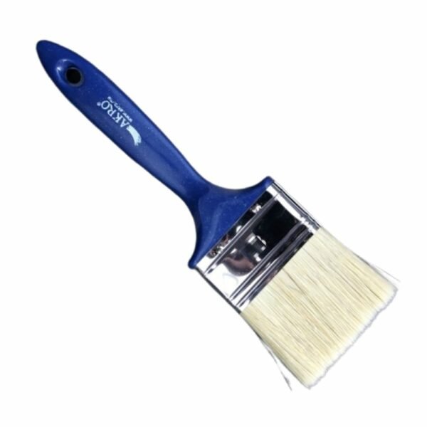 Pinceau Plat N24 Akro Manche Bleu