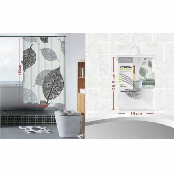 Rideau Douche 180X180Cm Bathlux Gris