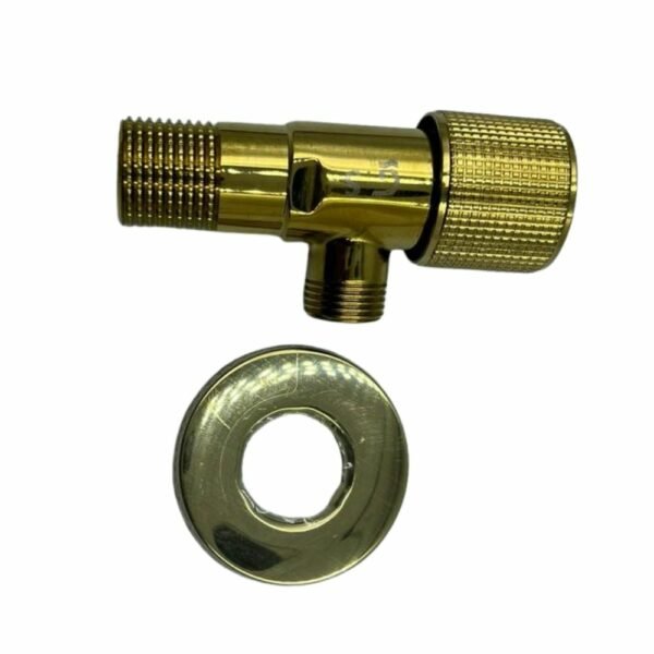 Robinet Equerre 1/2" - 3/8" Dore Griferia Sanitaria Ref:6003C