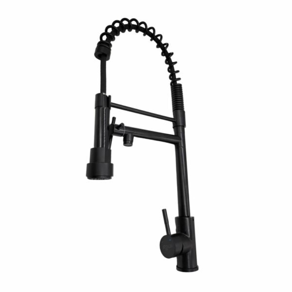 Mitigeur Cuisine Professionnel Double Inox Satine Rolin Ref: Ri006B Noir