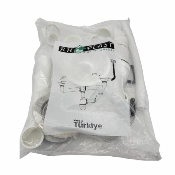 Siphon Cuisine Double Grande Bonde Panier Avec Trop Plein Rh-Plast