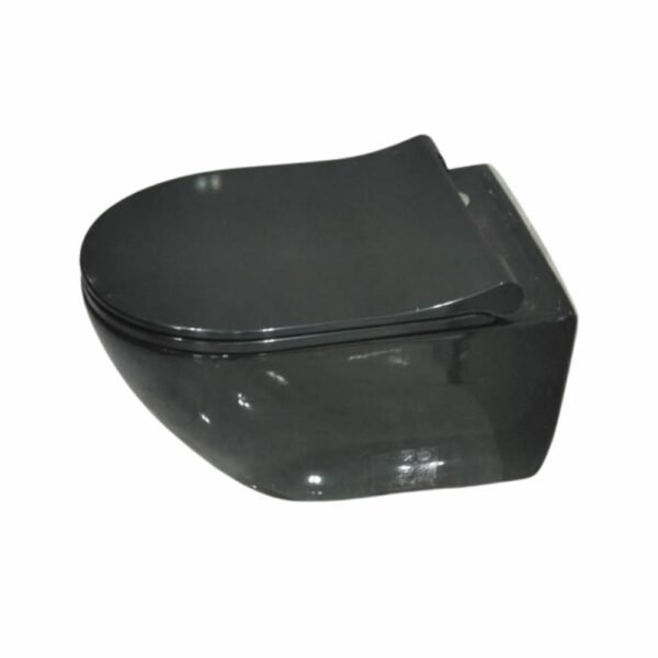 Cuvette Suspendu Avec Abattant Viba Auva Noir