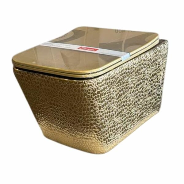 Cuvette Suspendue Dore Brillant Carre Amortissable Ferri Ref:WCs-Ven-Dr 2280230724