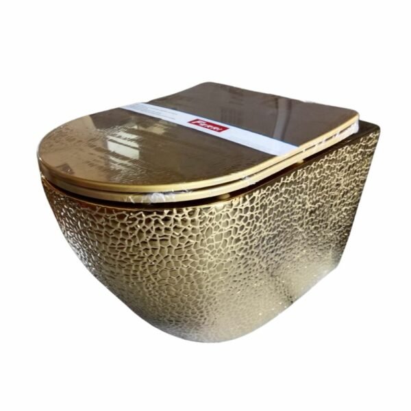 Cuvette Suspendue Dore Brillant Rond Amortissable Ferri Ref:Wrs-Ven-Dr 2280230733