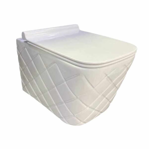 Cuvette Suspendue Blanc Carre Amortissable Sanilum Ref:5060-28