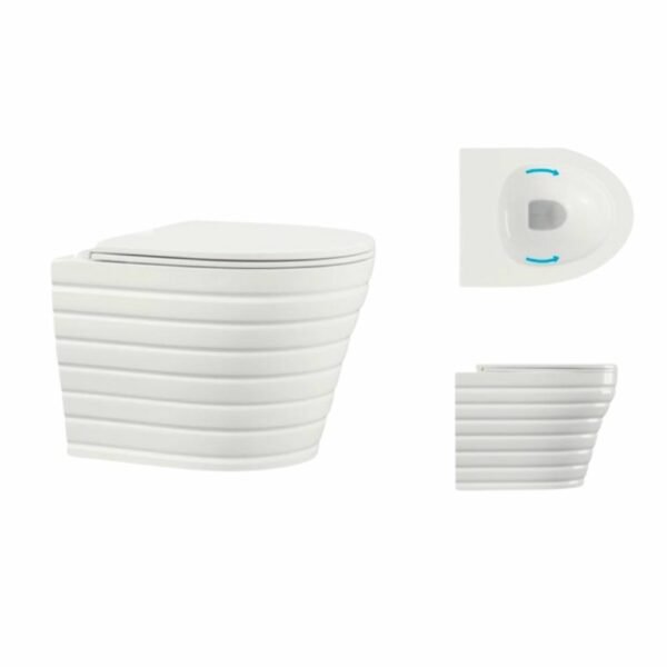 Cuvette Suspendue Blanc Rond Amortissable Modena W10