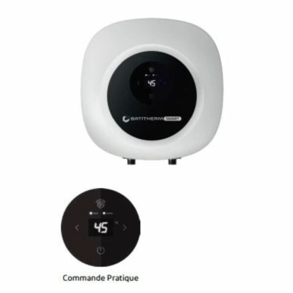 Chauffe Eau Electrique Verticale Blanc 30 L Batitherm Smart Compact